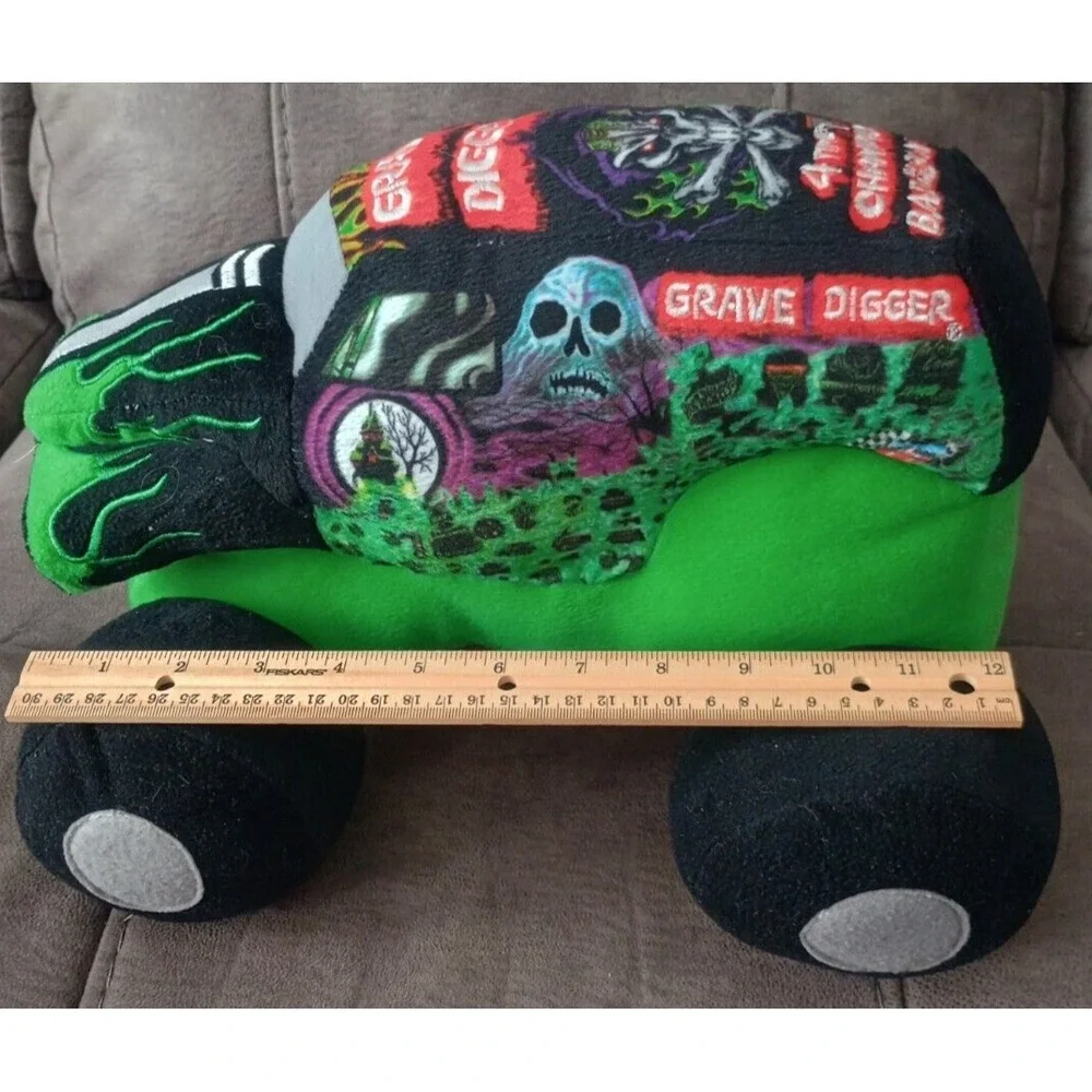 Plush Monster Jam Grave Digger Monster Truck 2013 Feld Motorsports Pillow Buddy